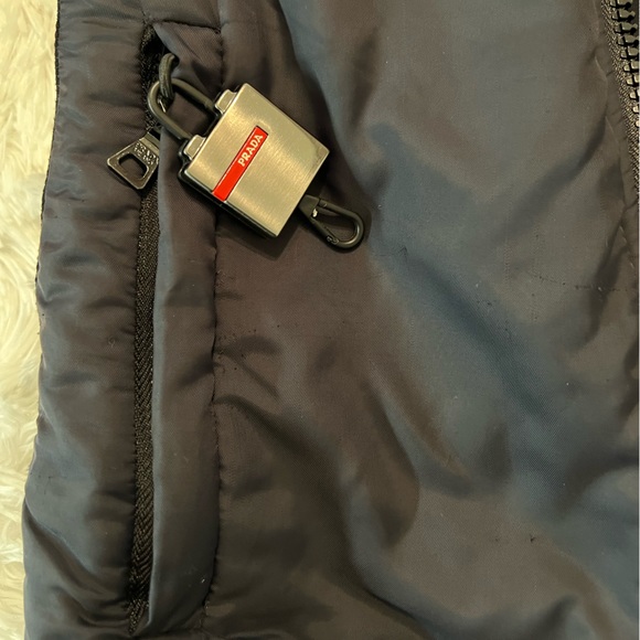 πHPπ PRADA Black Nylon Double Zip Jacket - Size 40/Small - Picture 6 of 14